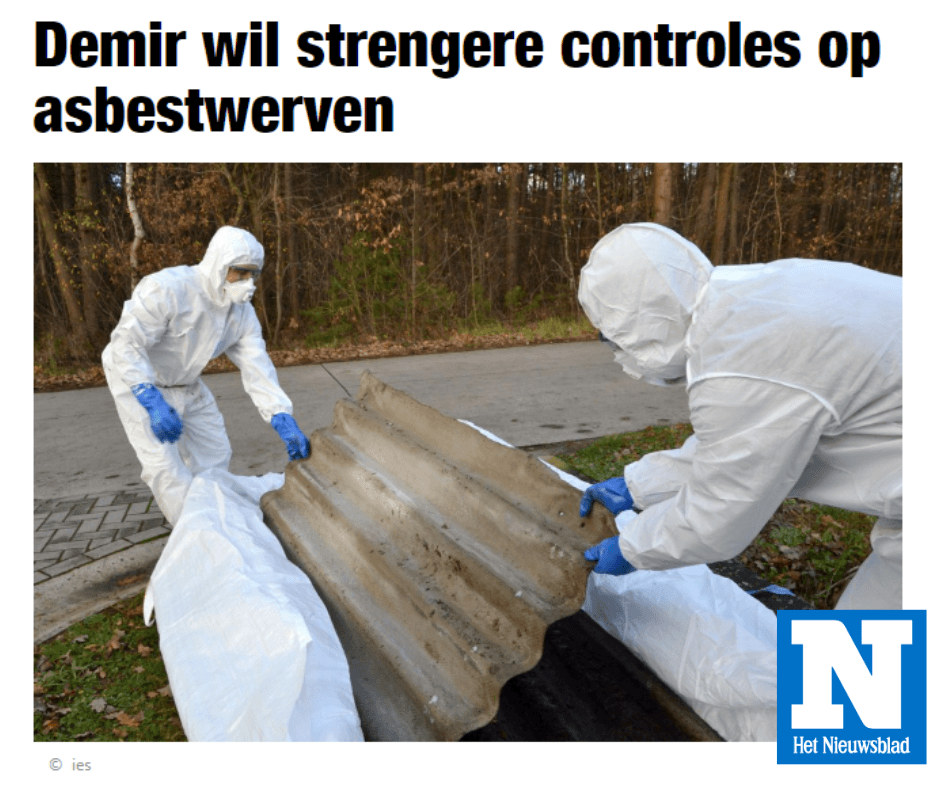 Strengere controles op asbestwerven